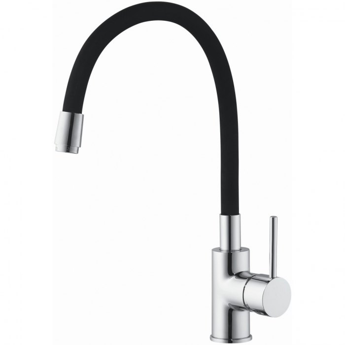Set chiuveta bucatarie granit CASABLANCA NERA cu 1 cuva si picurator 79x50cm NEAGRA+ baterie BFX4A-N [4]