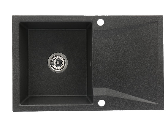 Set chiuveta CASA BLANCA NERA 1 cuva si picurator 790X500 NEAGRA+Baterie ER-YX208N [4]