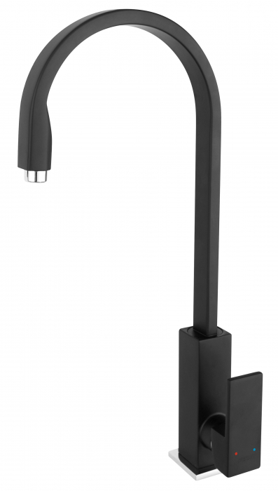 Set chiuveta Ferro granit 78x48 grafite 2 cuve cu baterie stativa Ferro Zicco neagra [3]
