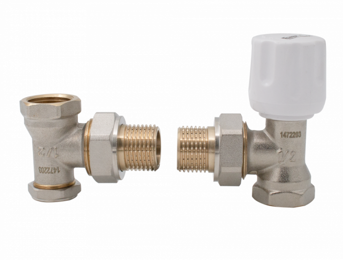 Set robineti radiator tur/retur 1/2"MF [2]