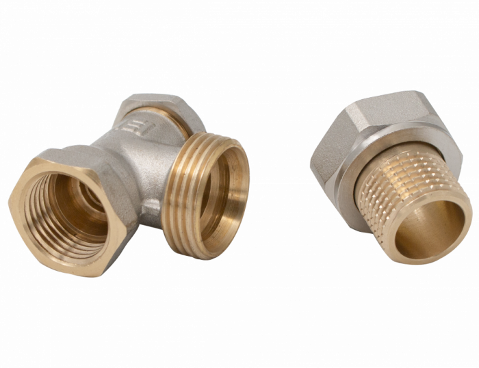 Set robineti radiator tur/retur 1/2"MF [3]