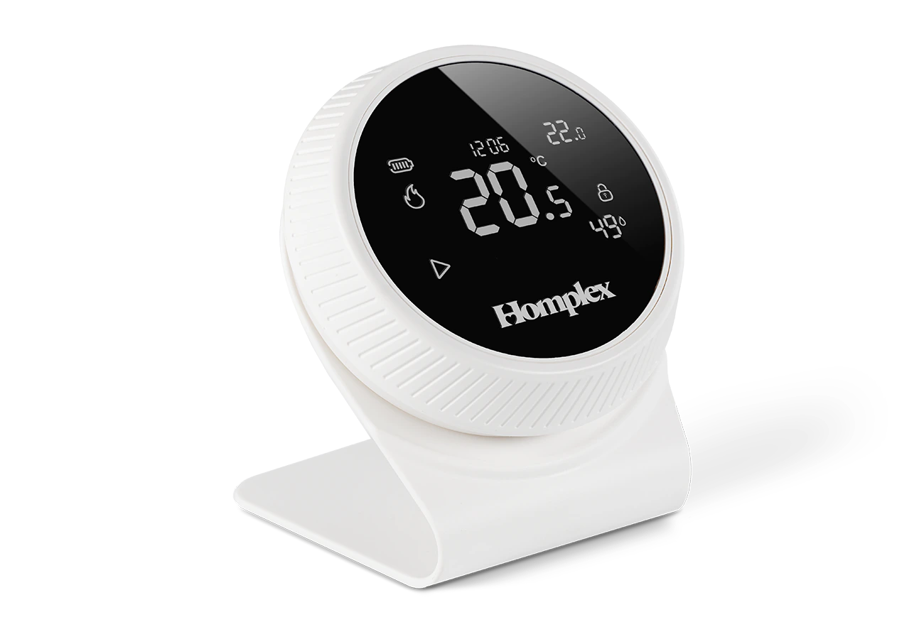 Termostat ambiental programabil inteligent Homplex NX1 cu control de la distanță, Cream White [3]