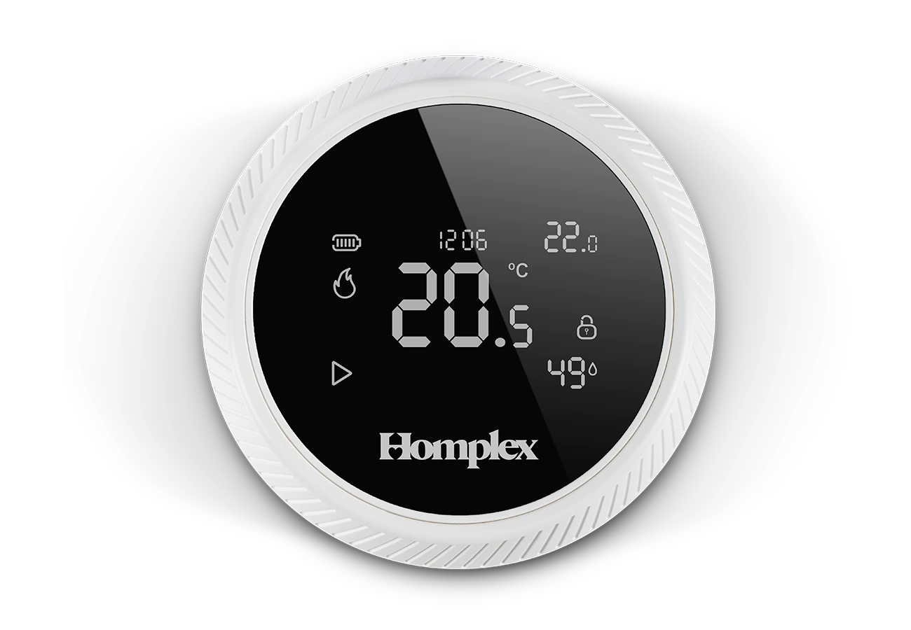 Termostat ambiental programabil inteligent Homplex NX1 cu control de la distanță, Cream White [2]