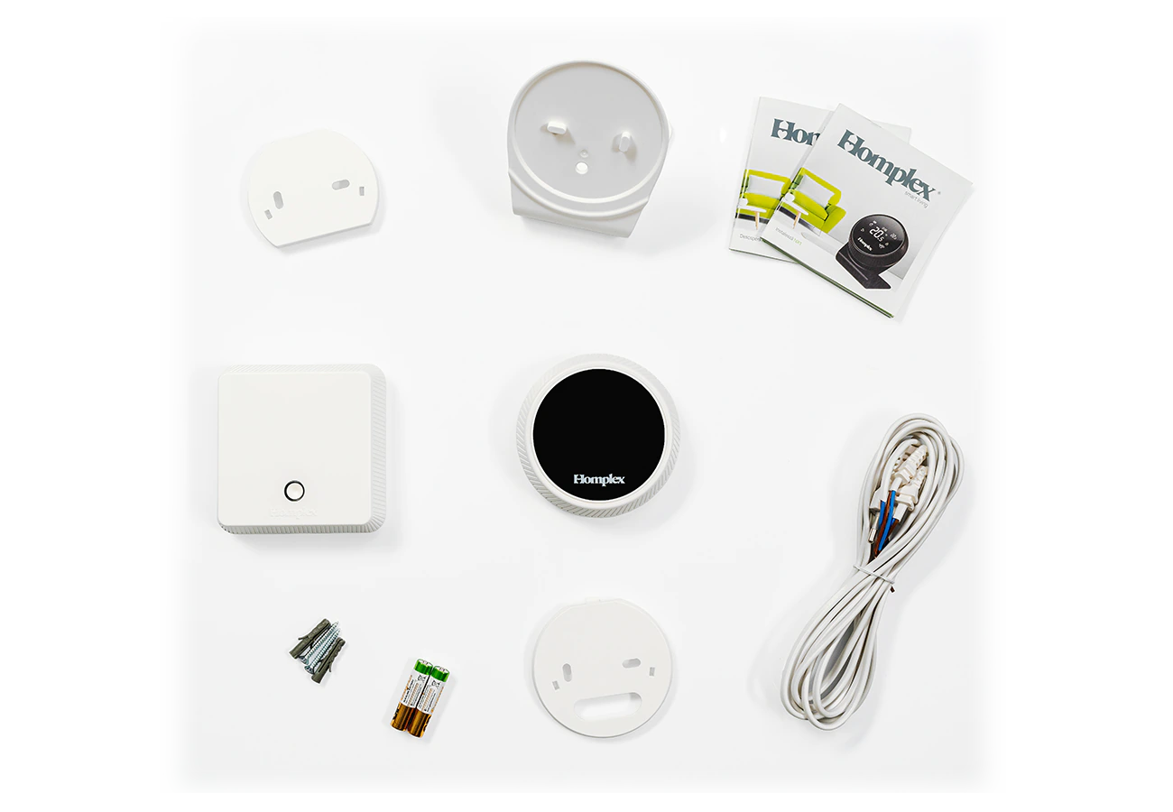 Termostat ambiental programabil inteligent Homplex NX1 cu control de la distanță, Cream White [4]