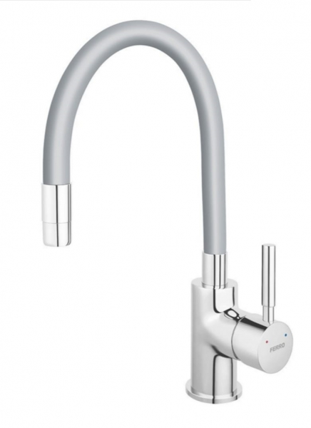 Set chiuveta Ferro granit 78x48 GrI cu baterie flexibila Ferro [3]