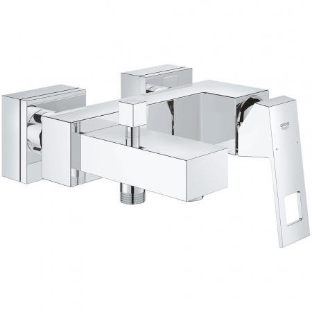 Produse Amenajare Baie - Baterie baie, pentru cada/dus, Grohe Eurocube 23140000, monocomanda, montaj aplicat, finisaj cromat