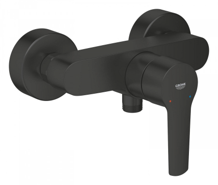 Produse Amenajare Baie - Baterie baie pentru dus, Grohe Eurosmart 335552433, monocomanda, montaj aplicat, finisaj negru mat