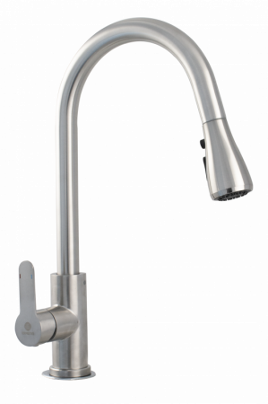 Baterie bucatarie INOX cu dus extractibil [0]
