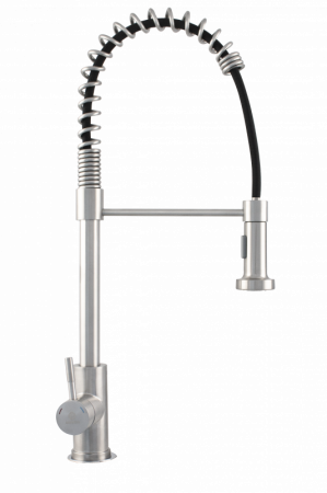 Amenajare bucatarie - Baterie bucatarie INOX cu pipa arc si functie dus