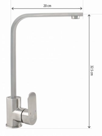 Baterie bucatarie INOX model FLAT 90° [2]