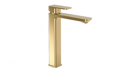 Baterii sanitare - Baterie inalta loft pentru lavoar,cu ventil,auriu