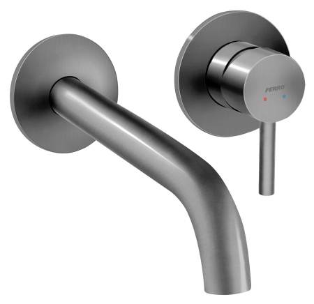 Baterii sanitare - Baterie lavoar incastrat GUN METAL FERRO CIRICULUS