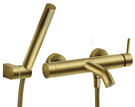 Baterii sanitare - Baterie perete cadă-duș, cu accesorii GOLD FERRO CIRICULUS