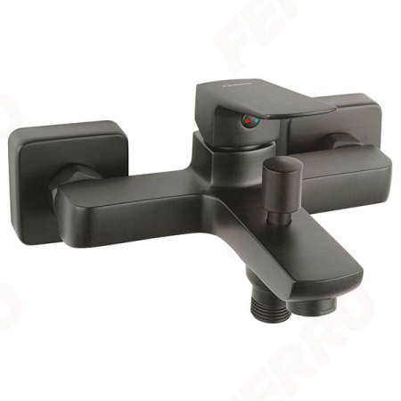 Baterii sanitare - Baterie perete cada-dus FERRO Vitto Verdeline Gun Metal BVI1VLGM