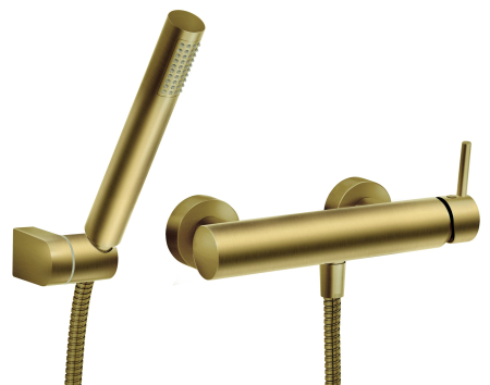 Baterii sanitare - Baterie perete duș, cu accesorii GOLD FERRO CIRICULUS