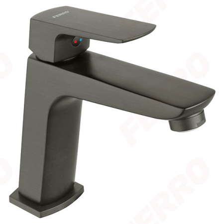 Baterii sanitare - Baterie stativa lavoar FERRO Vitto Verdeline Gun Metal BVI2VLGM