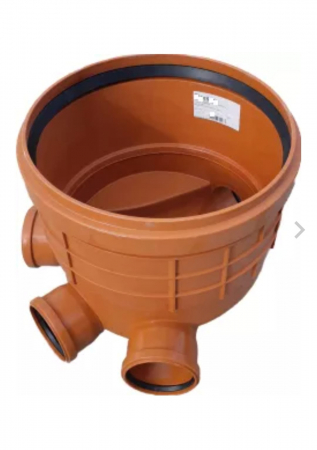 Camin apometru - Baza Camin PVC pentru canalizare D315 cu 3 intrari si 1 iesire dn 110