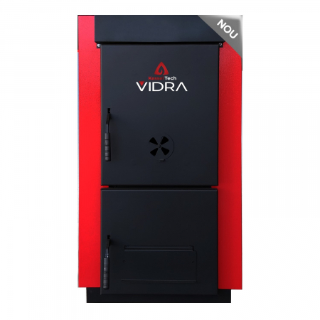Centrale termice pe combustibil solid fara gazeificare - Cazan din otel pe combustibil solid KesselTech Vidra 25 kw (Racordare la cos in spate) - KESSELTECH