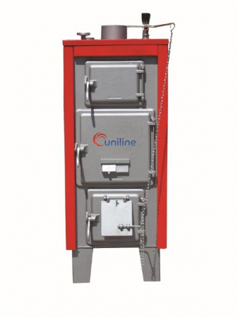 Centrale termice pe combustibil solid fara gazeificare - Cazan din otel pe combustibil solid UNILINE 43KW
