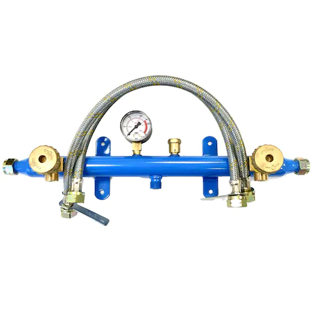 Accesorii centrale pe GAZ SI GPL - Centralina GPL cu 3 iesiri, racorduri flexibile, manometru, supapa de siguranta