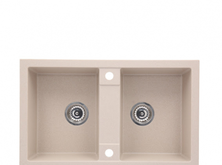 Amenajare bucatarie - Chiuveta CASA BLANCA DUO cu 2 cuve 78x48 NISIP