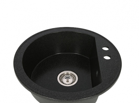 Amenajare bucatarie - Chiuveta CASA BLANCA RONDO rotunda 51cm NEAGRA