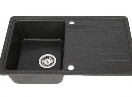 Chiuveta CASA BLANCA VERA 1 cuva si picurator 76X46 NEAGRA [2]