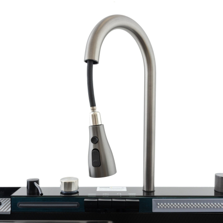 Chiuveta multifunctionala din inox nano black, honeycomb, seria Decor MIXXUS 750 × 460 mm [6]