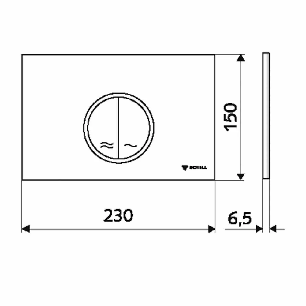 Clapeta actionare Schell WC Montus Board Alb [1]