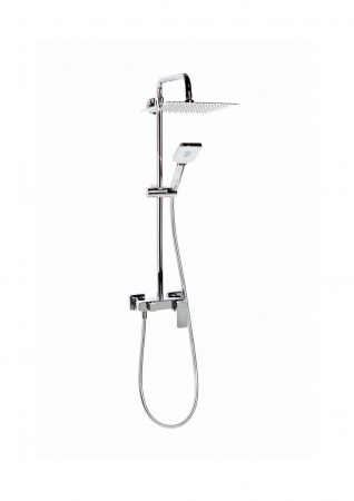 Seturi de Dus - Coloana de dus cu baterie monocomanda  LOFT crom