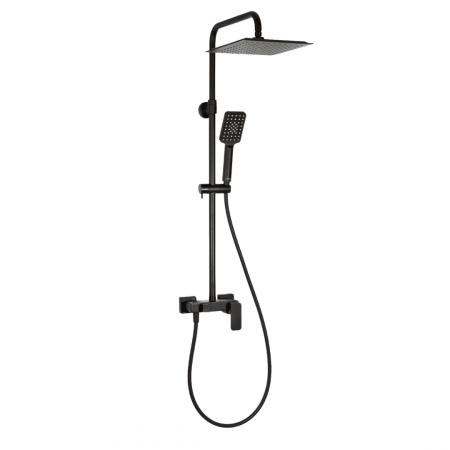 Seturi de Dus - Coloana dus cu baterie monocomanda LOFT,negru mat