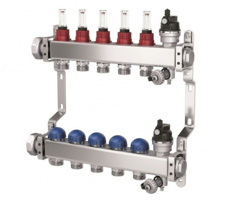 Distribuitoare - Distribuitor cu debitmetru PURMO PREMIUM LINE 1'' 8 CAI