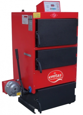 Centrale termice pe combustibil solid fara gazeificare - Cazan din otel pe combustibil solid EMTAS EK3G-80 93kW