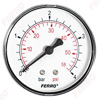Centrale Termice si Cazane - Manometru axial FERRO M6304A 1/4''