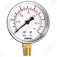 Centrale Termice si Cazane - Manometru radial FERRO M6310R 1/4''