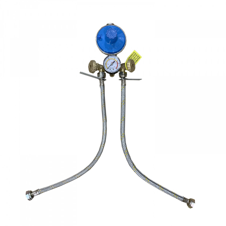 Accesorii centrale pe GAZ SI GPL - MiniCentralina Gpl pentru 2 butelii 10kg/h cu manometru si racorduri flexibile