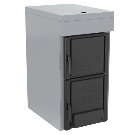 Pachet Cazan din FONTA pe combustibil solid HUNOR 38KW cu accesorii instalare si puffer 750L [1]