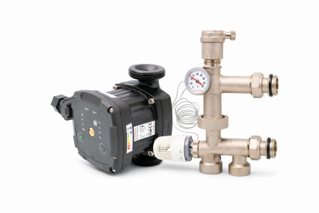 Grupuri de pompare si amestec - Pachet grup de amestec cu aerisitor automat ERMETIQ ER-MWS703+Pompa electronica 25/4/130 BAR-RS25/4EAY130