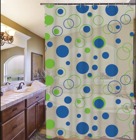 Produse Amenajare Baie - Perdea dus CIRCLES 180X200 cm