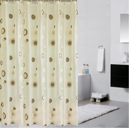 Produse Amenajare Baie - Perdea dus COFFEE CIRCLES 180X200 cm