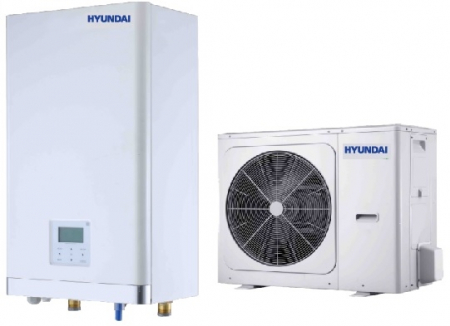 Pompe de caldura - Pompa de caldura aer-apa R32 split 8kW (1x230) HYUNDAI [ HYHA-V8W/D2N8-B+HYHB-A100/CD30GN8-B ]