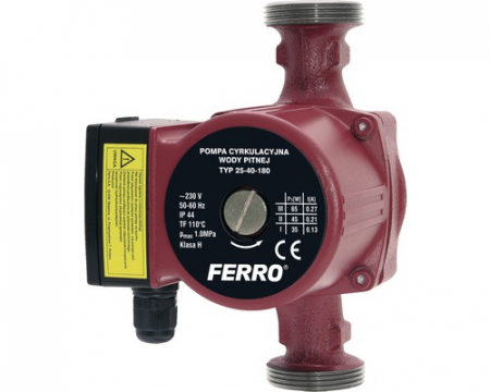 Pompe pentru recirculare apa - Pompa circulatie pentru apa potabila FERRO 32-6-180