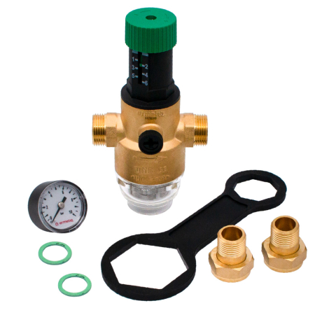 Reductor presiune apa cu manometru 1/2" ERMETIQ RB-NRP12D [1]