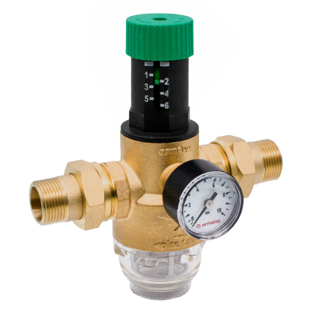 Piese hidrofor - Reductor presiune apa cu manometru 3/4" ERMETIQ RB-NRP34D