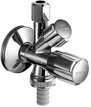Instalatii apa/gaz/canalizare - Robinet coltar combinat Schell Comfort 1/2" x 1/2" x 3/4"