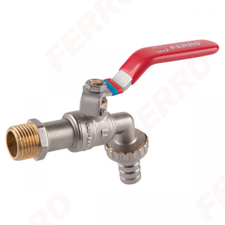 Instalatii apa/gaz/canalizare - Robinet cu bila F-Comfort dublu serviciu FERRO KCN1 D.1/2