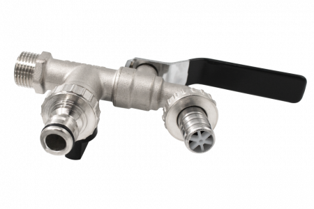 Robinet dublu serviciu cu doua iesiri 1/2" [3]