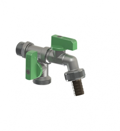 Instalatii apa/gaz/canalizare - ROBINET GRADINA ARCO NANO DUBLU MAC ANTICALCAR 1/2"x3/4"x3/4 VITAQ 00472