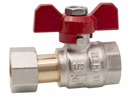 Instalatii apa/gaz/canalizare - Robinet sferic tip fluture cu olandez 1"FF