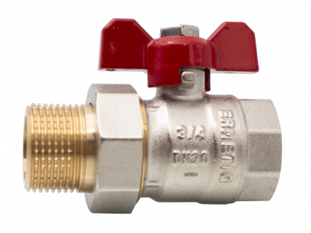 Robinet sferic tip fluture cu olandez 3/4"MF [1]